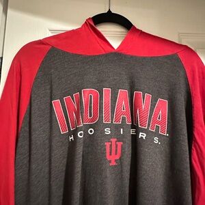 Varsity Indiana Hoosiers Red and Gray Hoodie